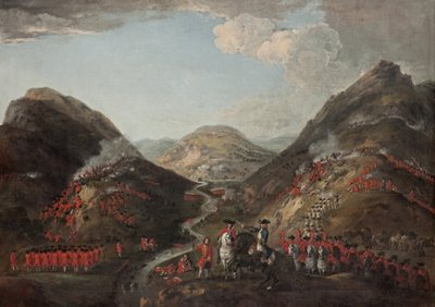 La battaglia di Glenshiel 1719 da Peter Tillemans